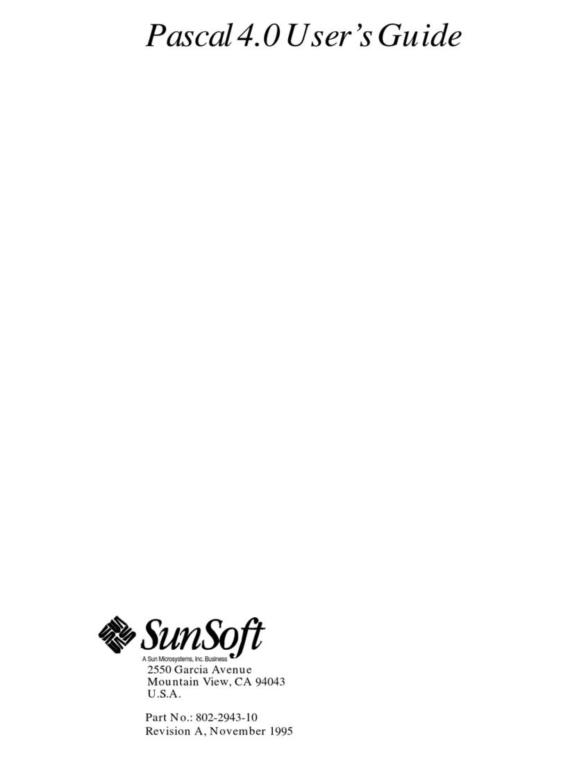 Sun Microsystems SunSoft Pascal 4.0 User manual