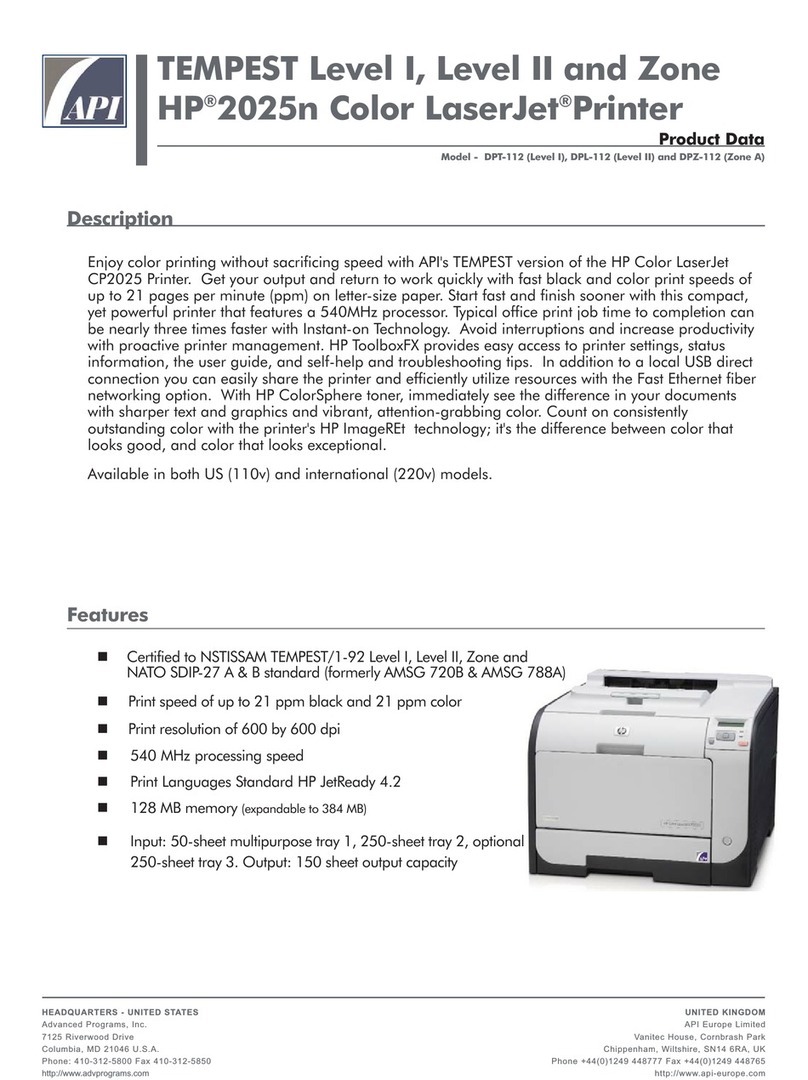 API Tempest 2025n Operation manual