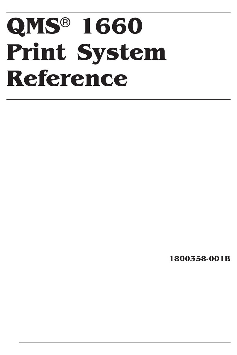 QMS 1660 User manual
