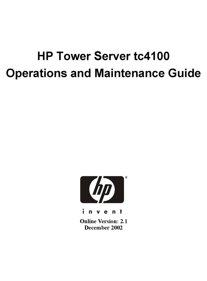 HP Tc4100 - Server - 256 MB RAM Instruction Manual