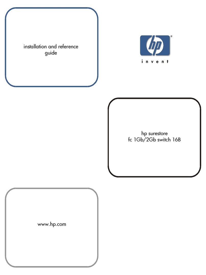 HP A7340A - Surestore FC 1Gb/2Gb Switch 16B Installation and operating manual HP A7340A - Surestore FC 1Gb/2Gb Switch 16B Installation and operating manual