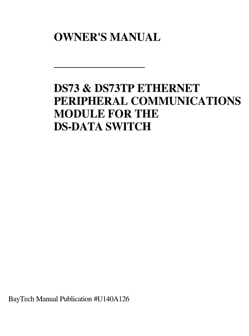 BayTech DS73 User manual BayTech DS73 User manual