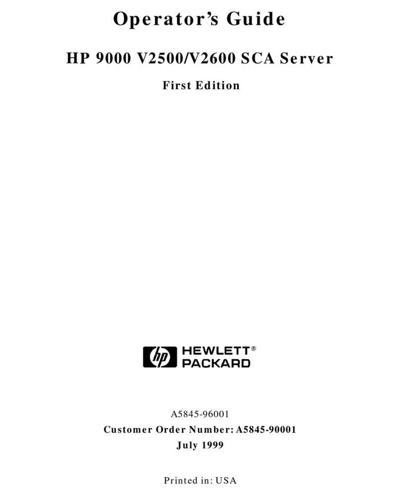 HP 9000 V2500 SCA Manual