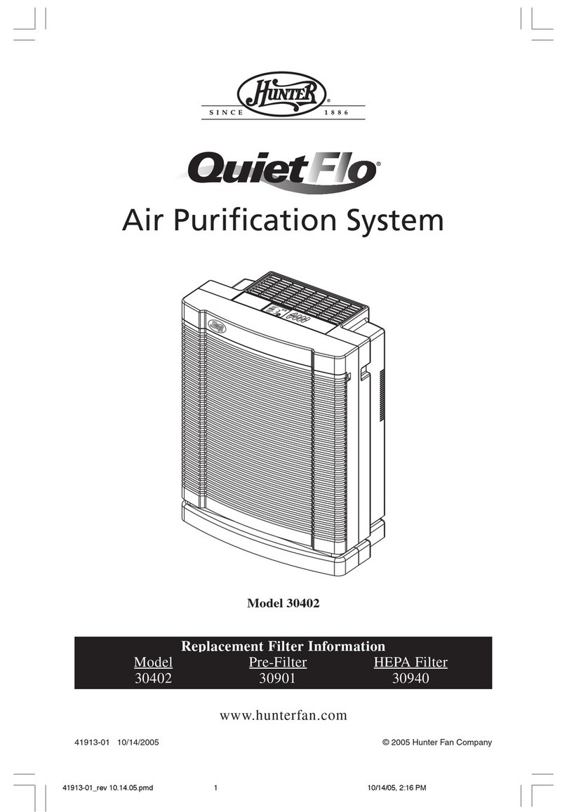 Hunter QuietFLO 30402 owner's manual