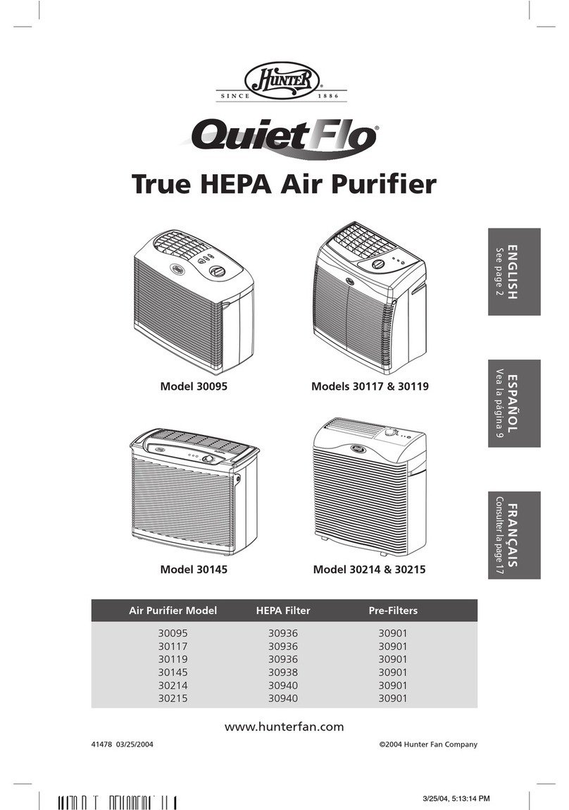 Hunter QuietFlo 30095 User manual