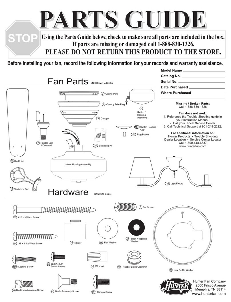 Hunter 20452 Manual