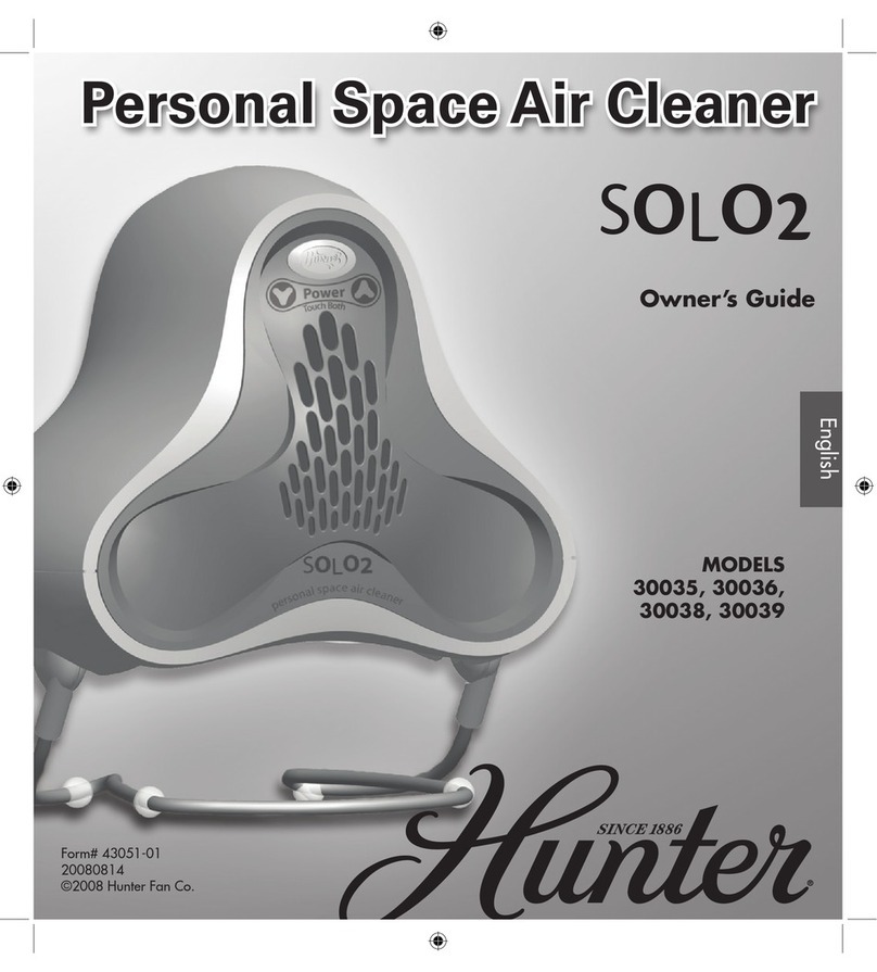 Hunter SOLO2 30035 User manual