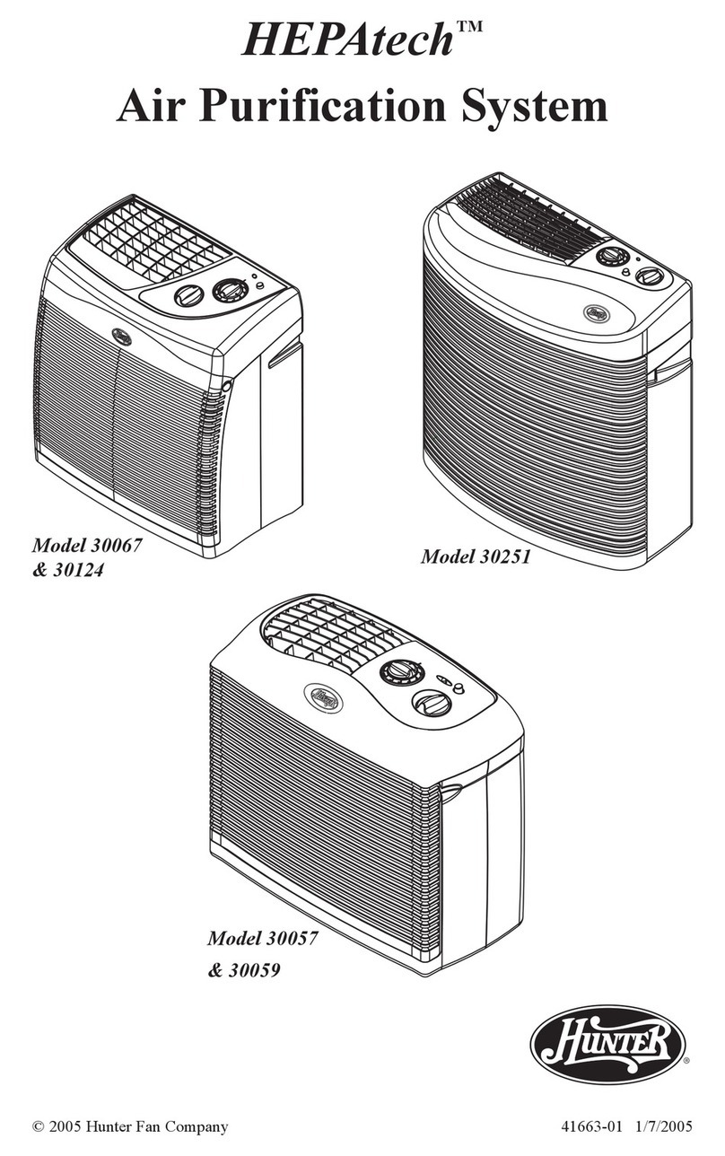 Hunter HEPAtech 30124 User manual