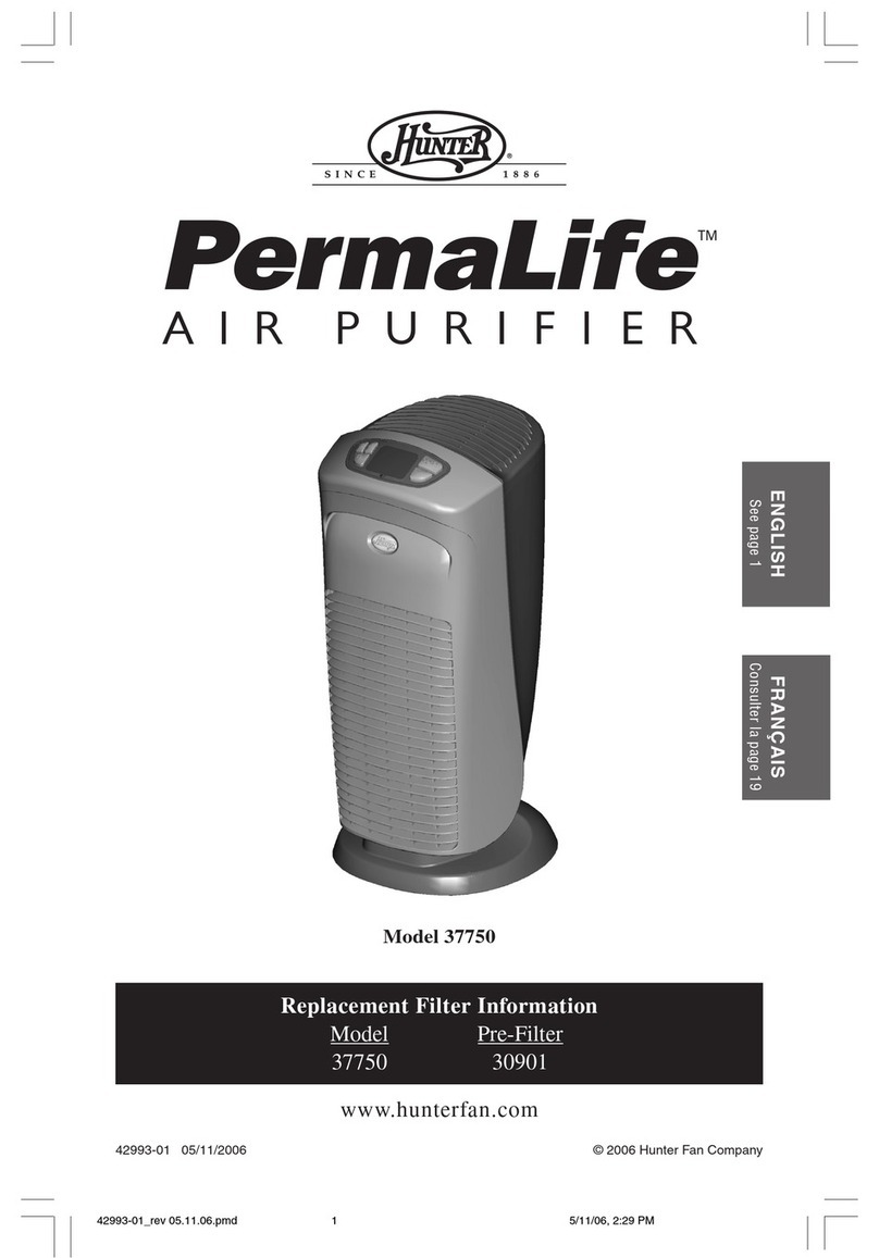 Hunter PermaLife 37750 User manual Hunter PermaLife 37750 User manual