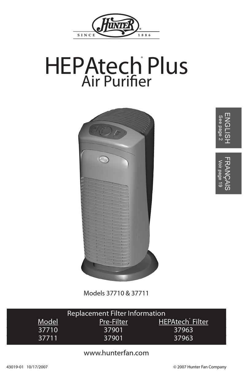 Hunter 37711 owner's manual