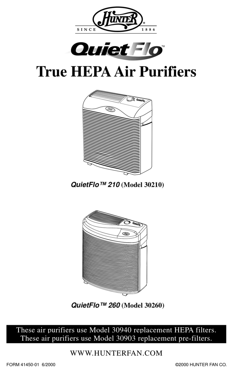 Hunter 30903 User manual