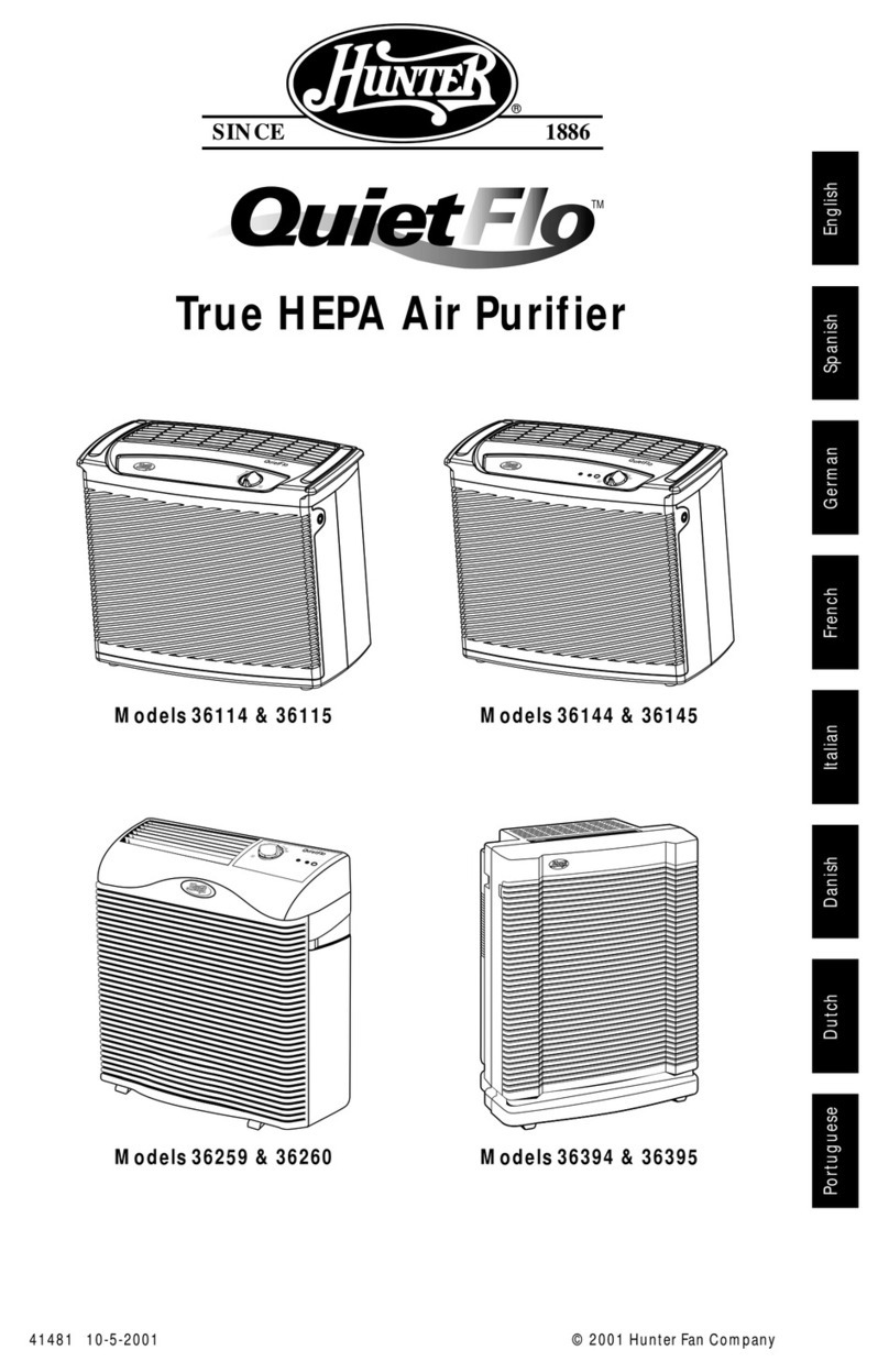 Hunter QuietFlo 36114 owner's manual