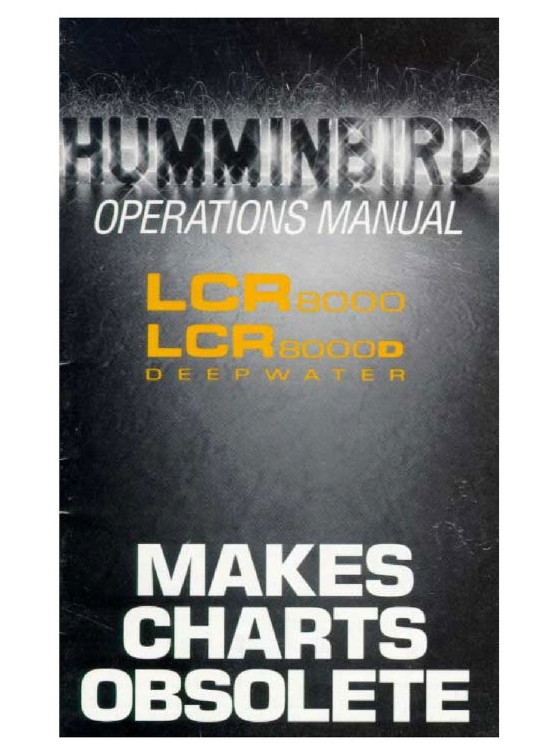 Humminbird LCR 8000 Operation manual