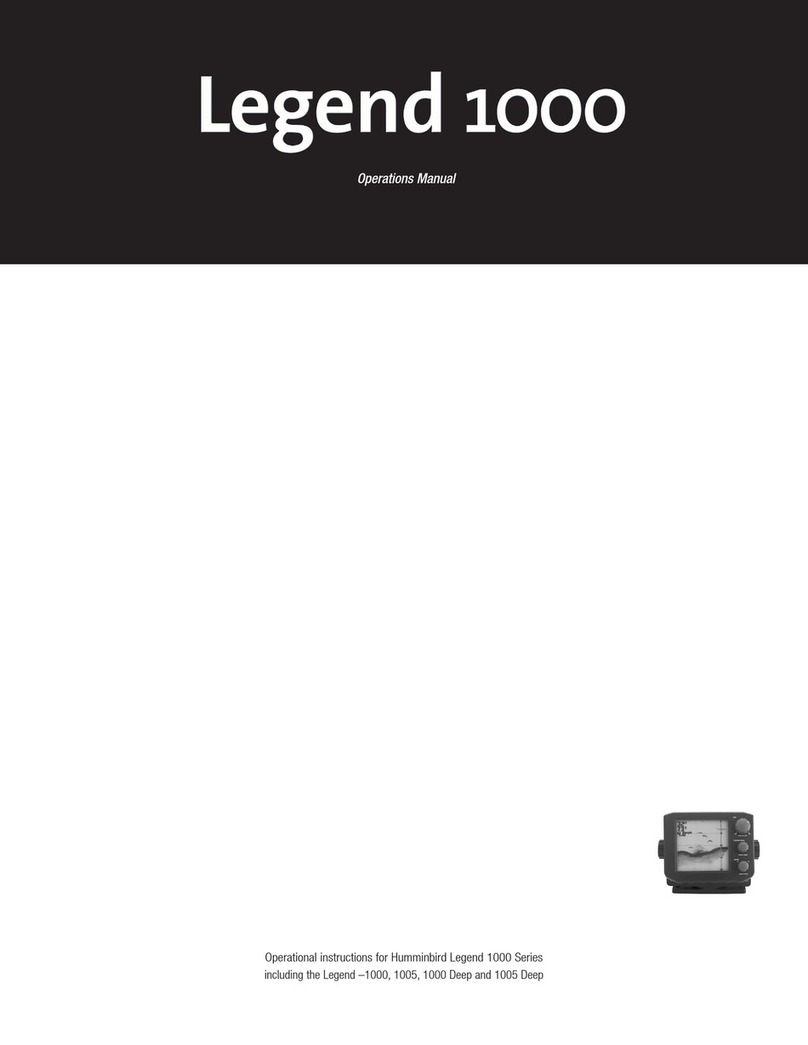 Humminbird Legend 1000 operating instructions
