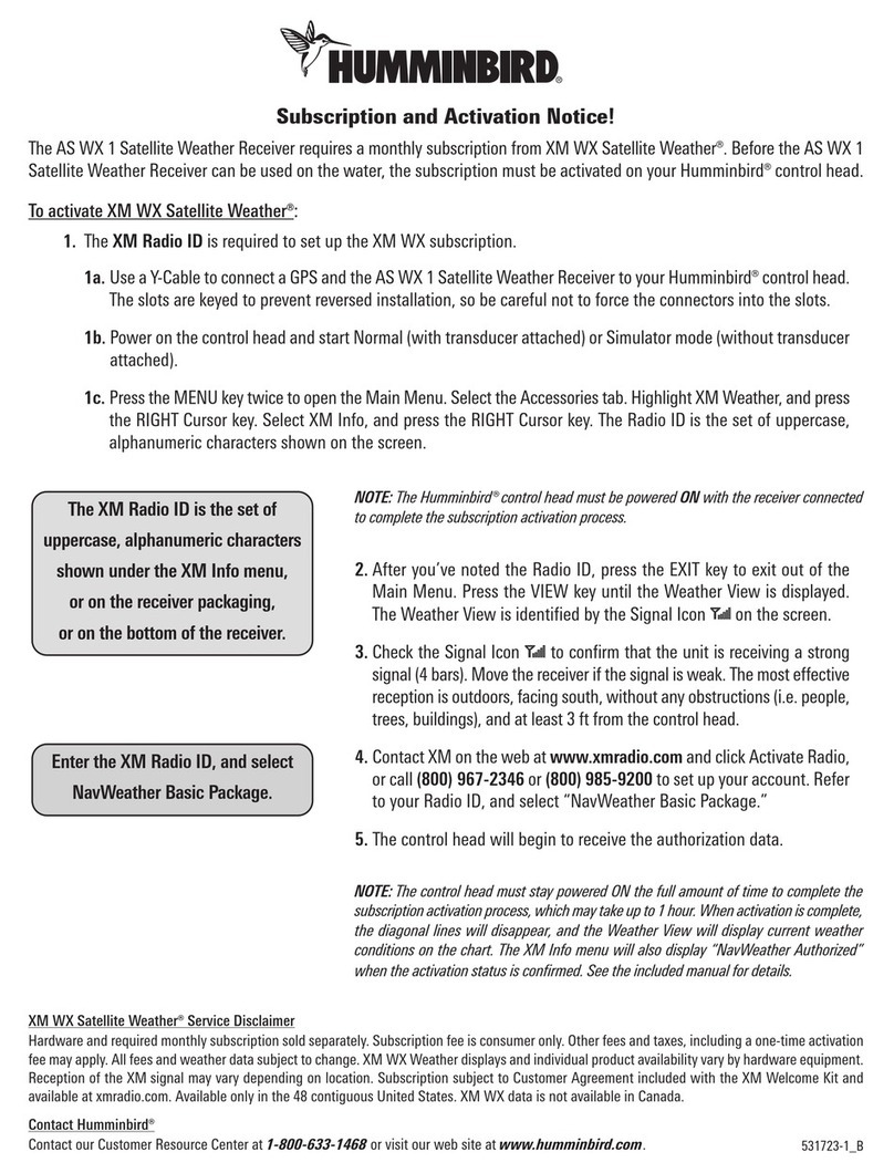 Humminbird Marine Radio User manual