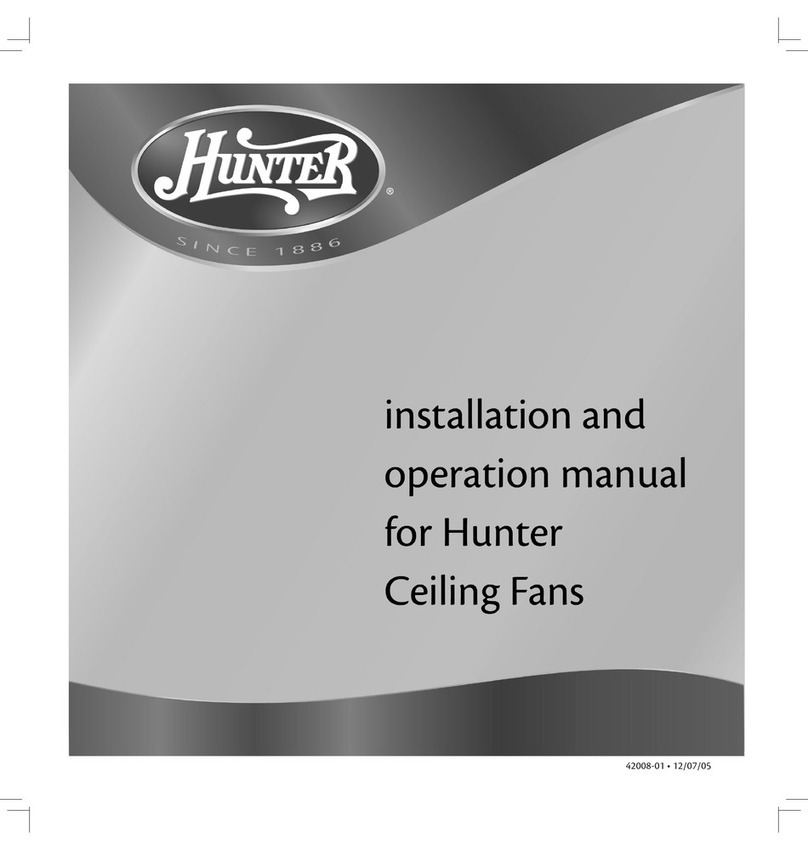 Hunter 42008-01 User manual