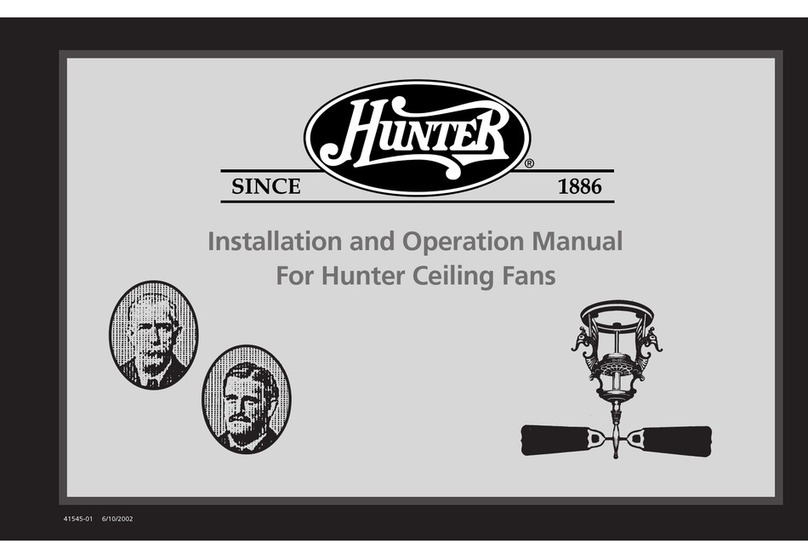 Hunter 41545 User manual