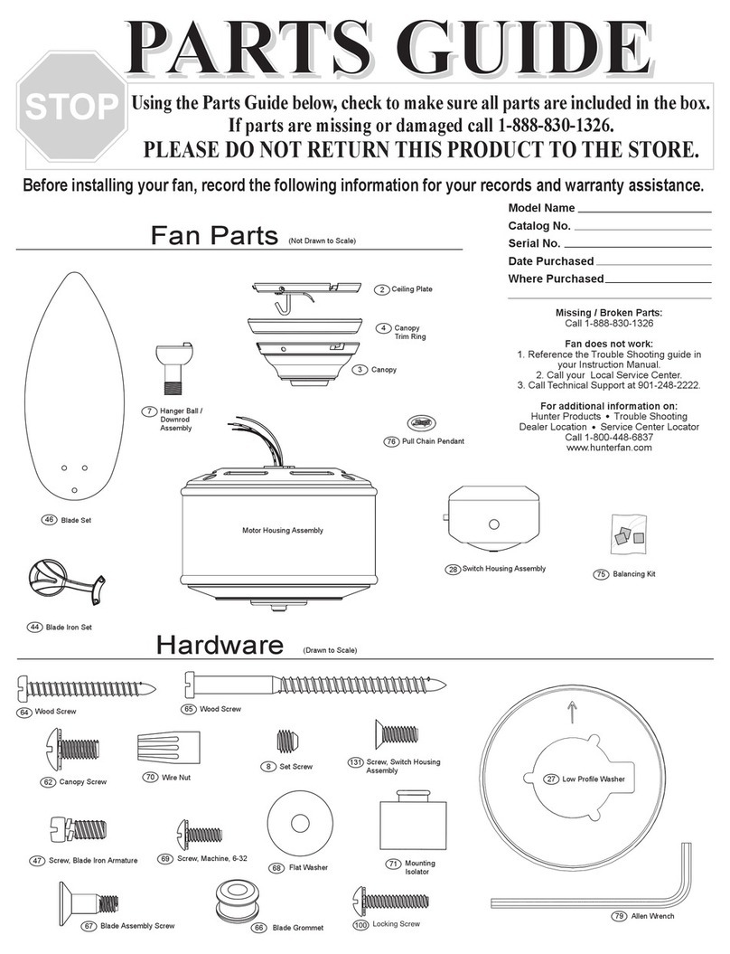 Hunter 28522 Manual