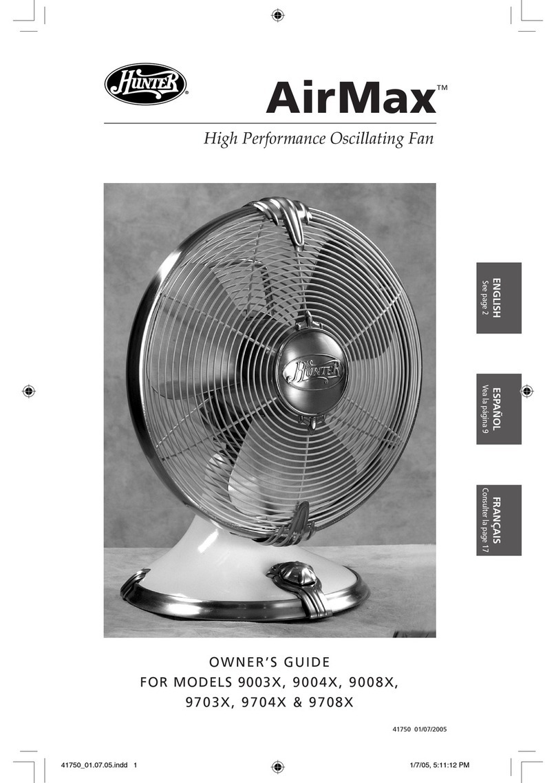 Hunter 9004X User manual