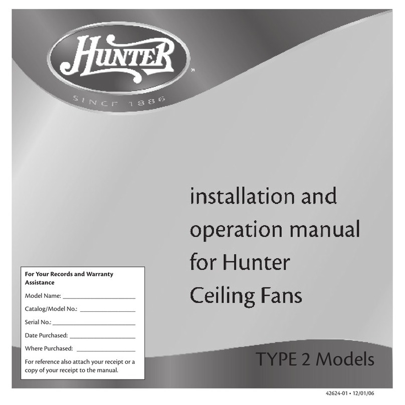Hunter 42624-01 User manual