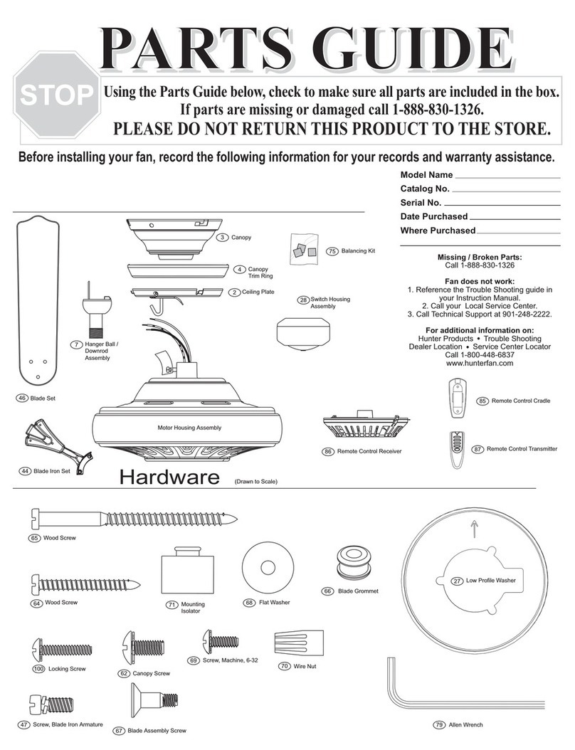 Hunter 23685 Manual