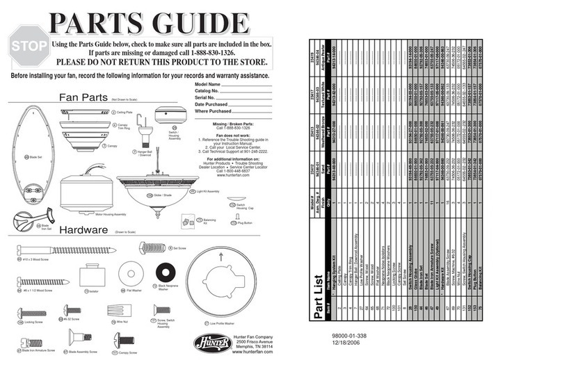 Hunter 23412 Manual