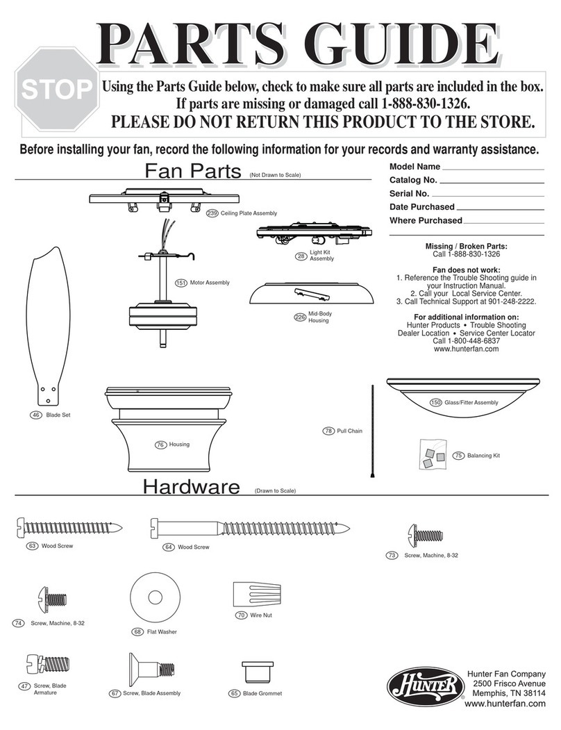 Hunter 22068 Manual