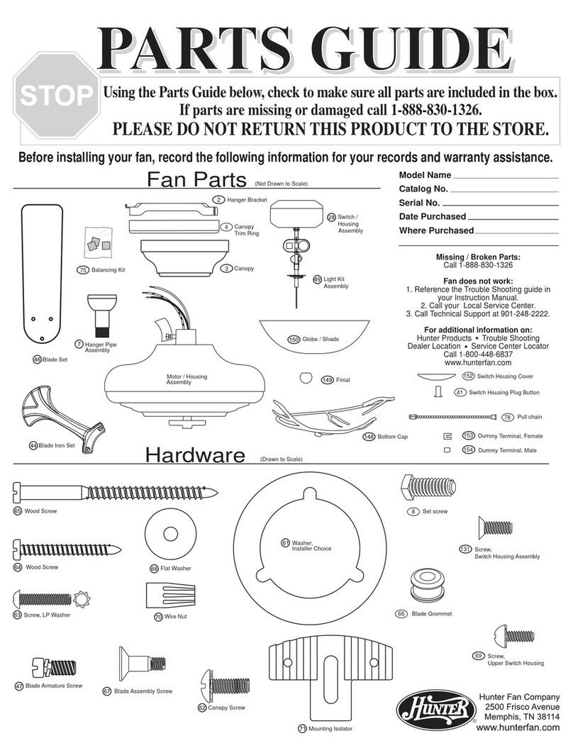 Hunter 22540 Manual