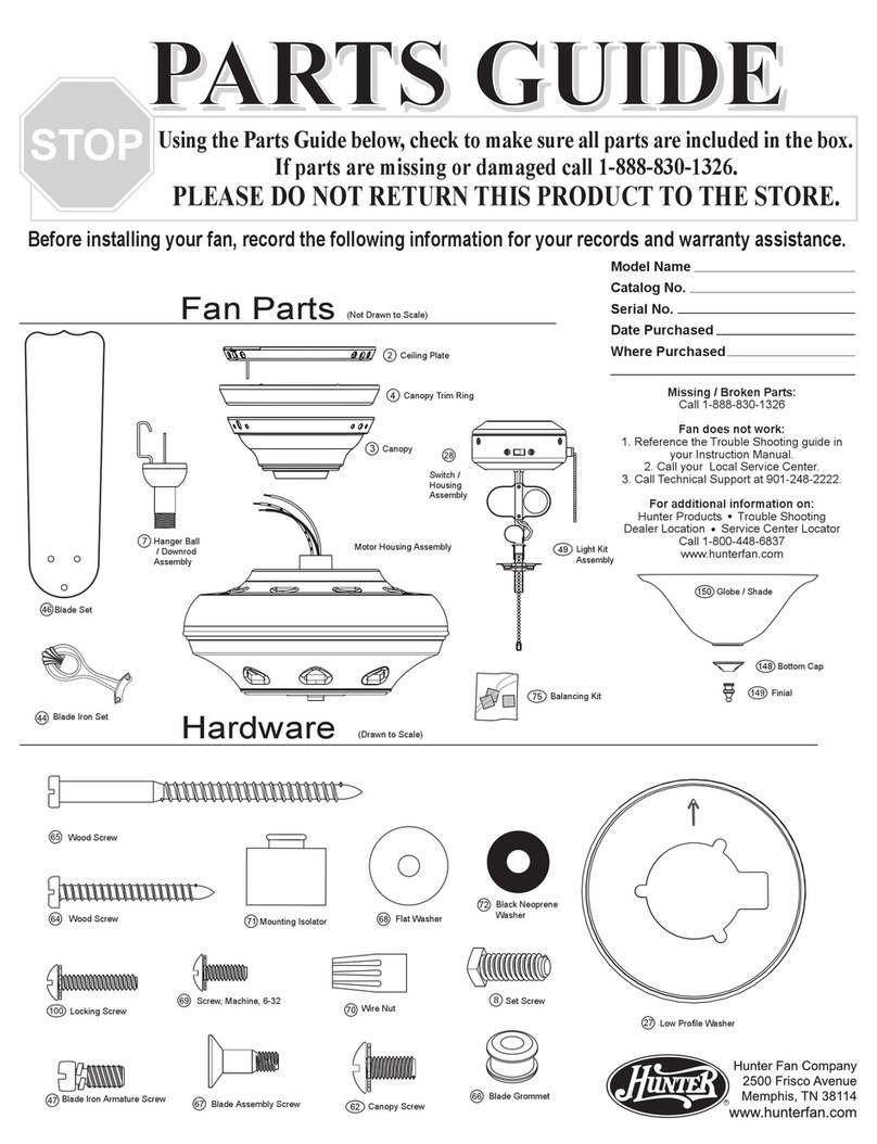 Hunter 21575 Manual