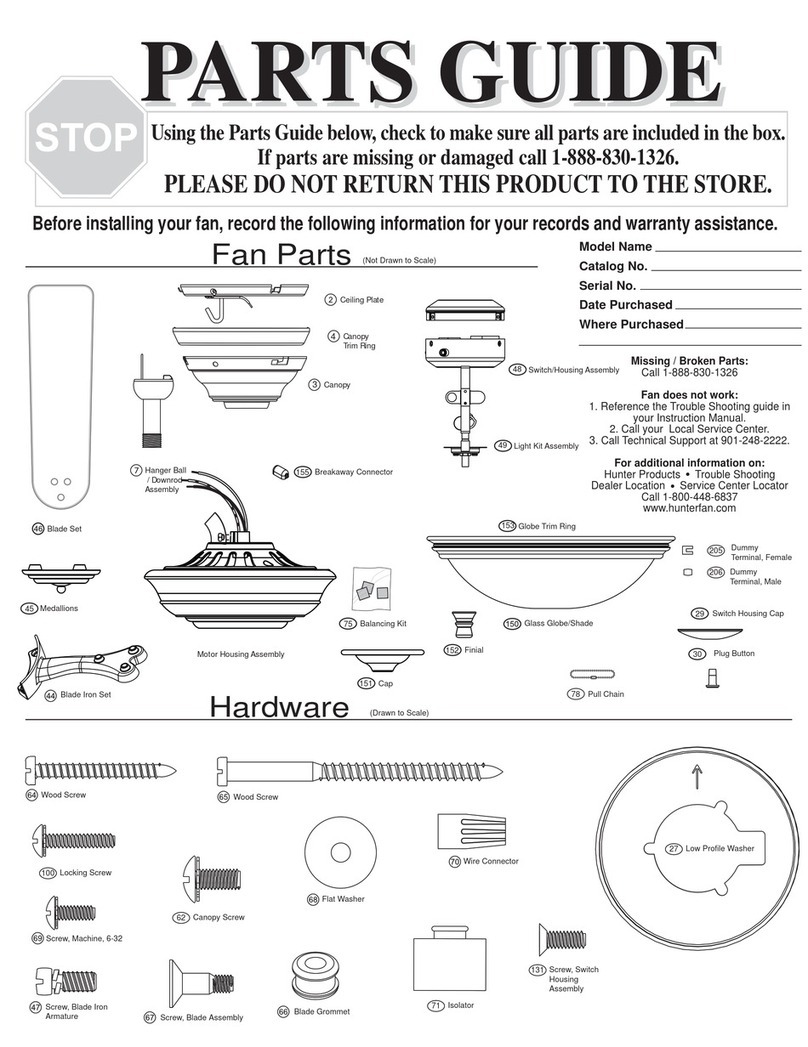 Hunter 20552 Manual