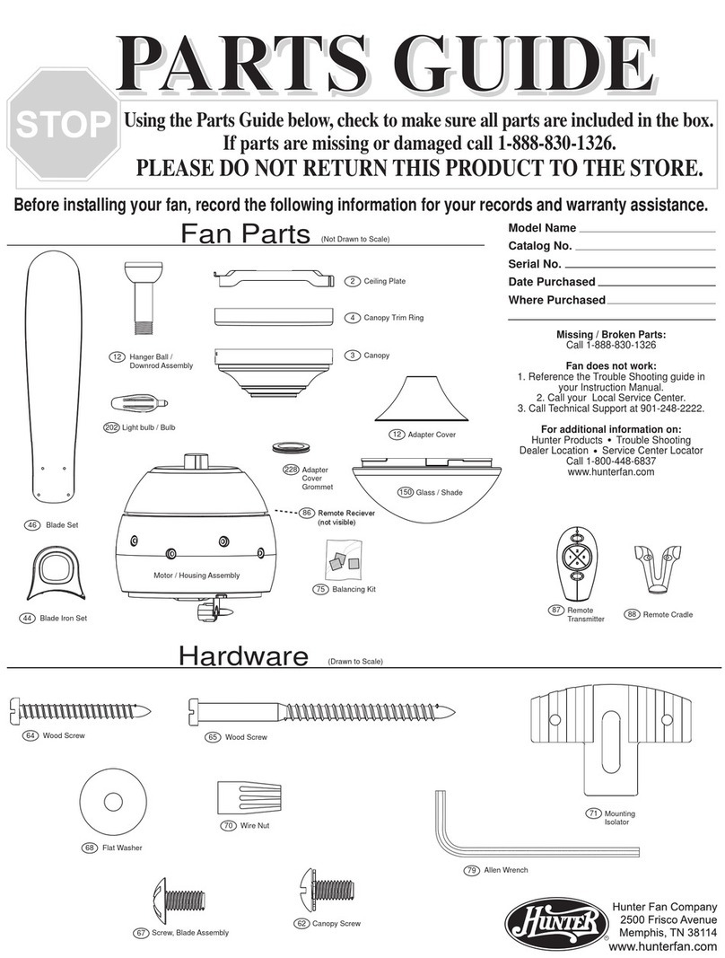 Hunter 28110 Manual