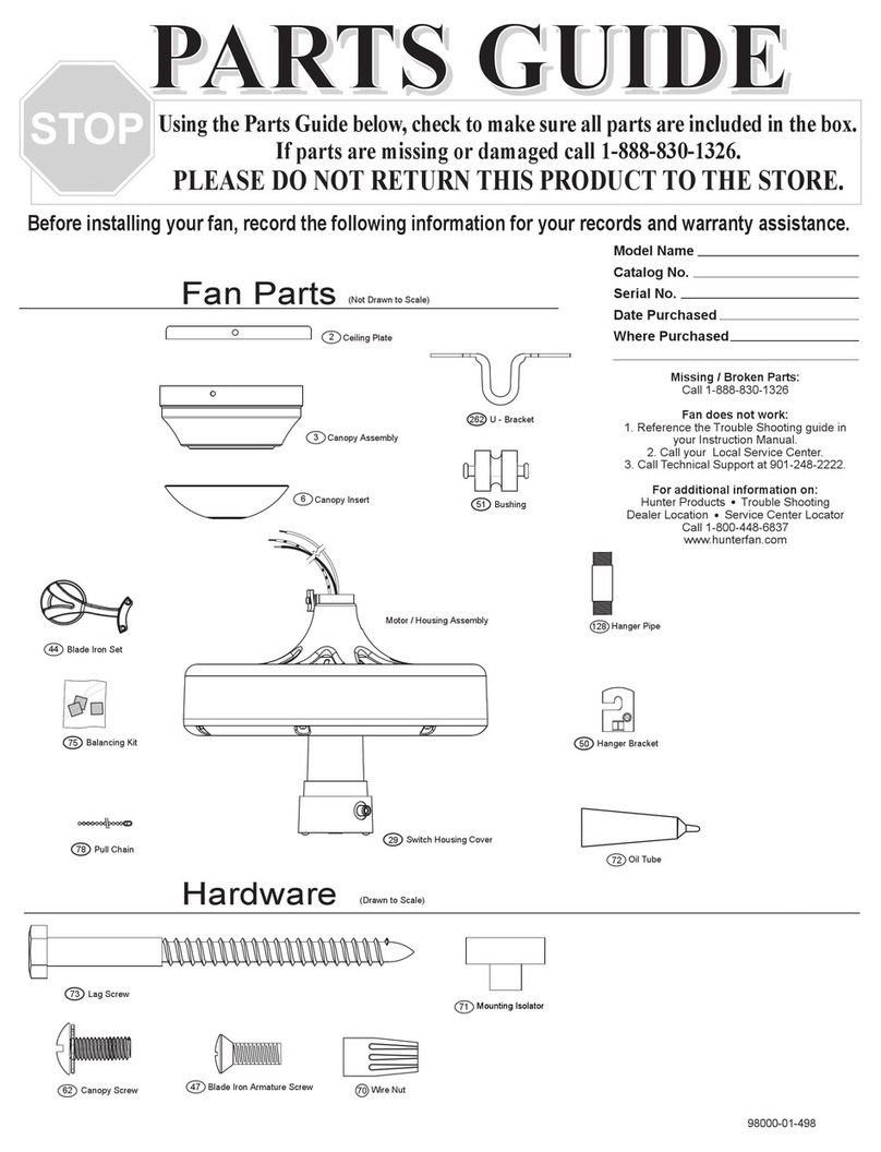 Hunter 25601 Manual