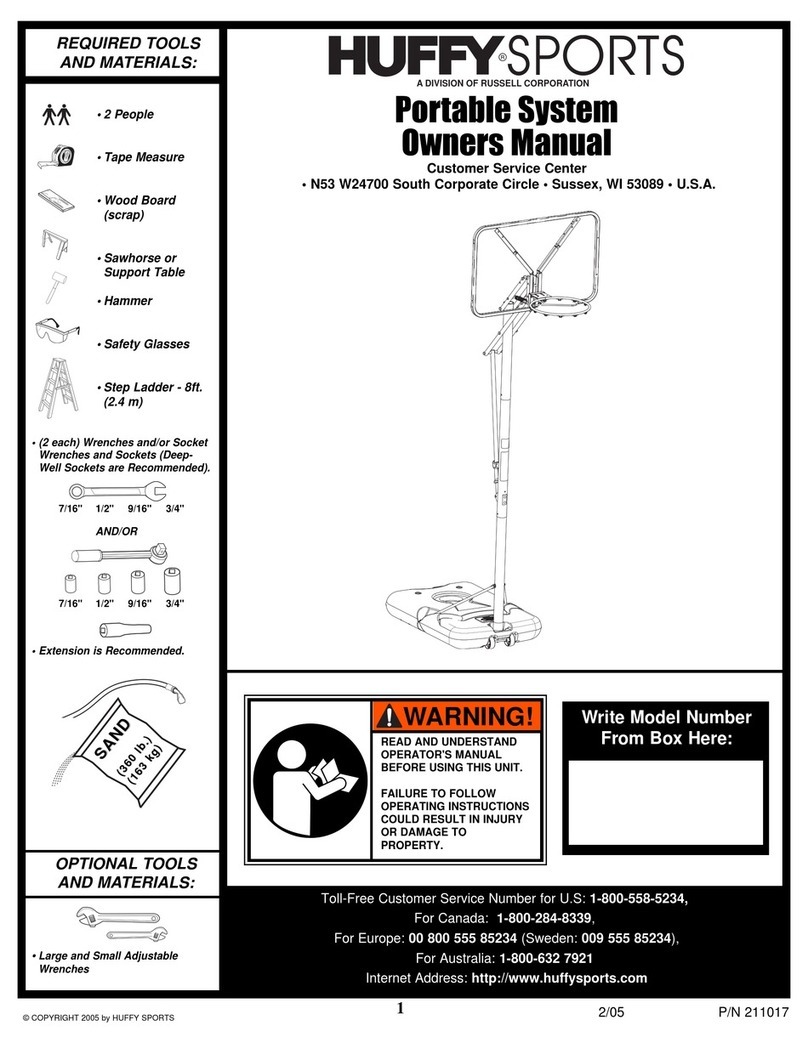 Huffy Fitness Equipment owner's manual