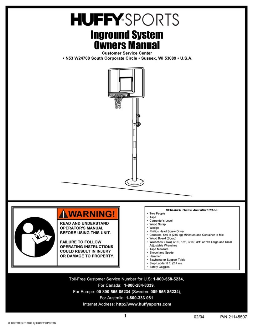 Huffy Sports Basketball Systems User manual