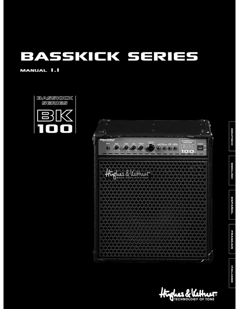 Hughes & Kettner Bass Kick 100 owner's manual
