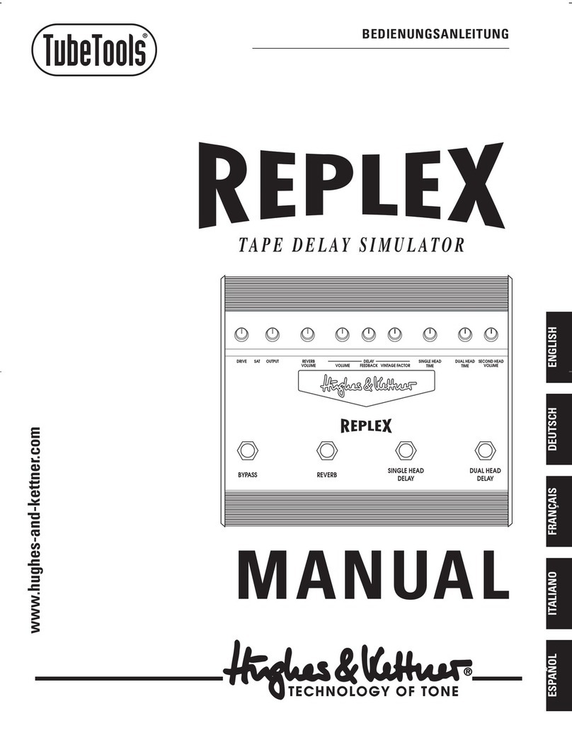 Hughes & Kettner Tape Delay Simulator manual