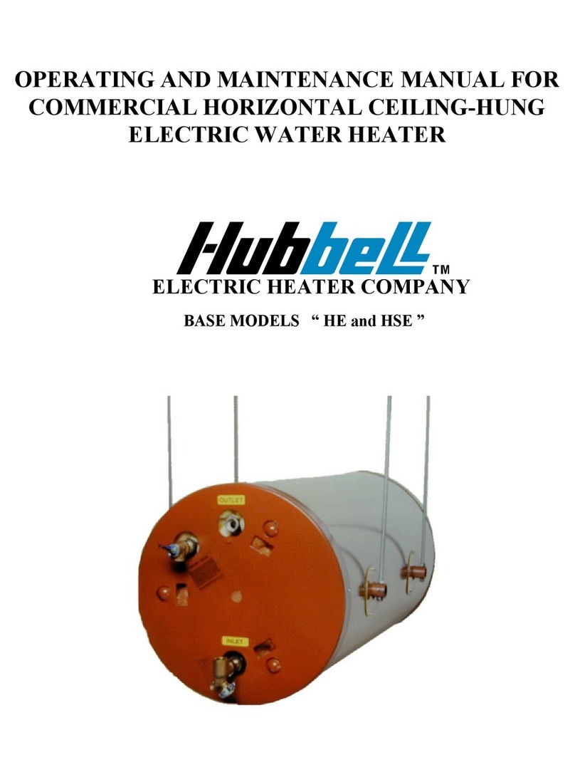 Hubbell Electric Heater Company HE Operating and maintenance manual