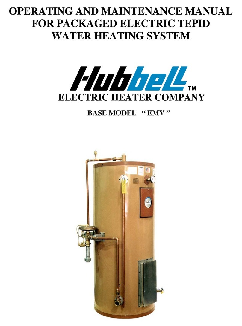 Hubbell Electric Heater Company EMV Operating and maintenance manual