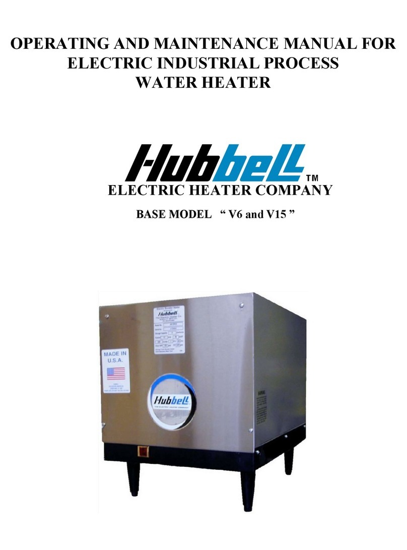 Hubbell V15 Operating and maintenance manual