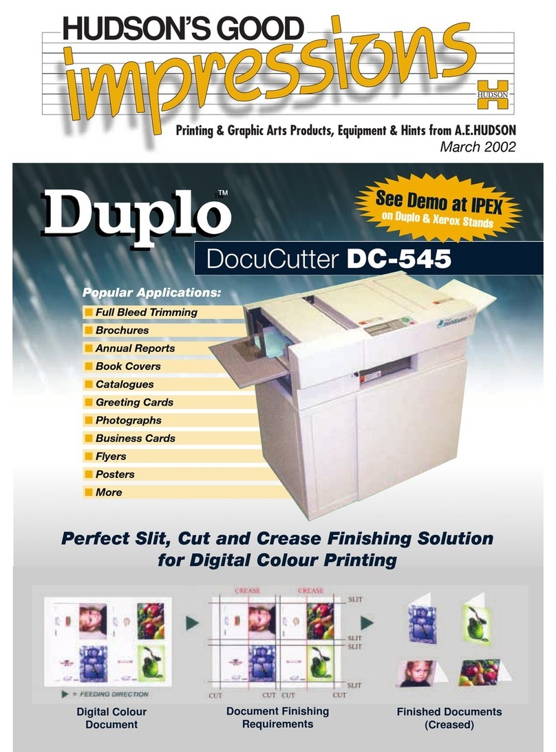 Duplo DocuCutter DC-545 User manual