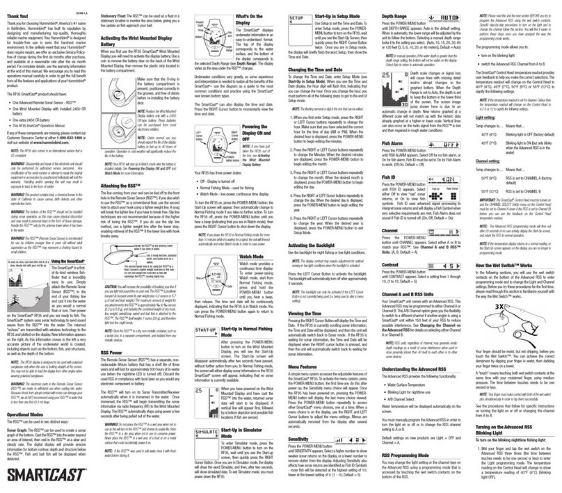 Humminbird Ultra Bar 12 user manual
