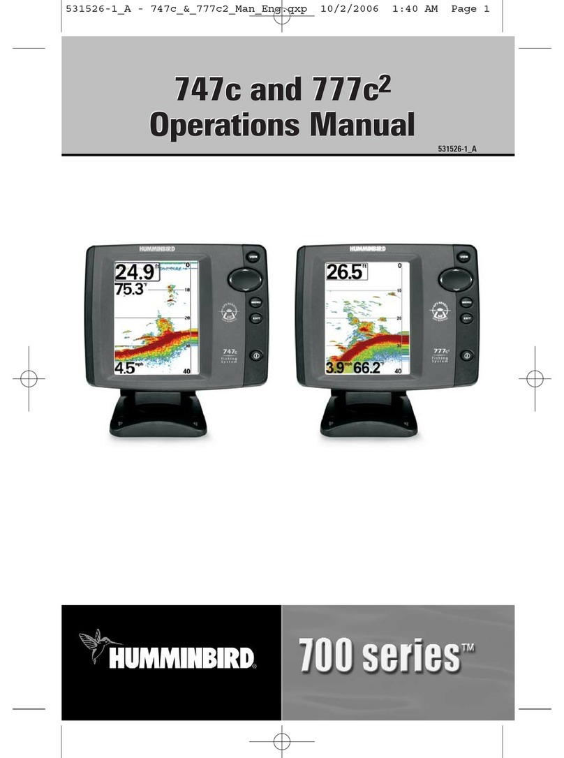 Humminbird 747c Operation manual