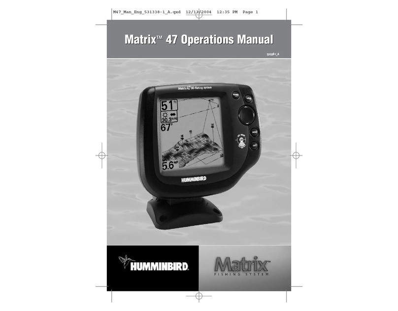 Humminbird Matrix 47 Operation manual