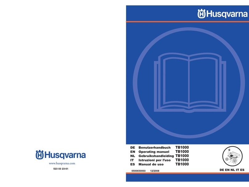 Husqvarna TB1000 operating manual