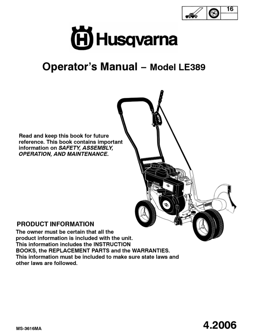 Husqvarna LE389 Operator's manual