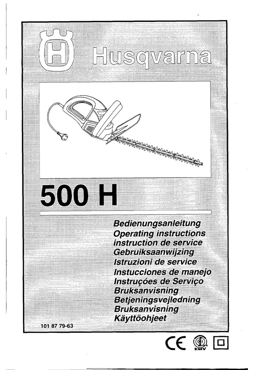 Husqvarna 500 H operating instructions