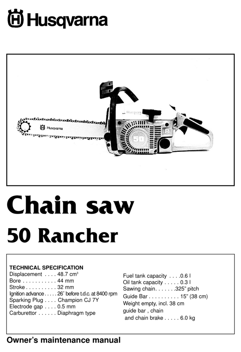 Husqvarna 50 Rancher Owner's maintenance manual