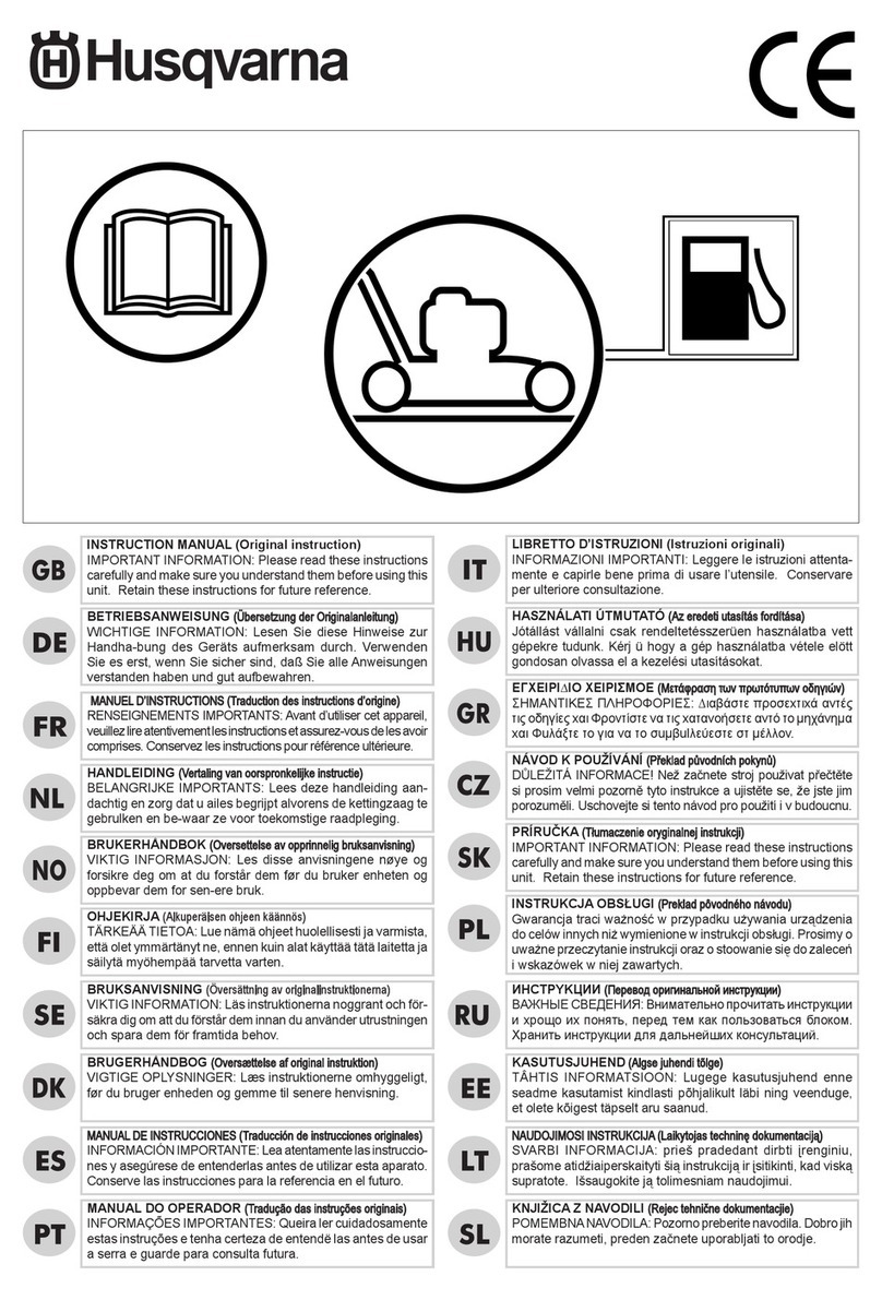 Husqvarna 966560701 instruction manual