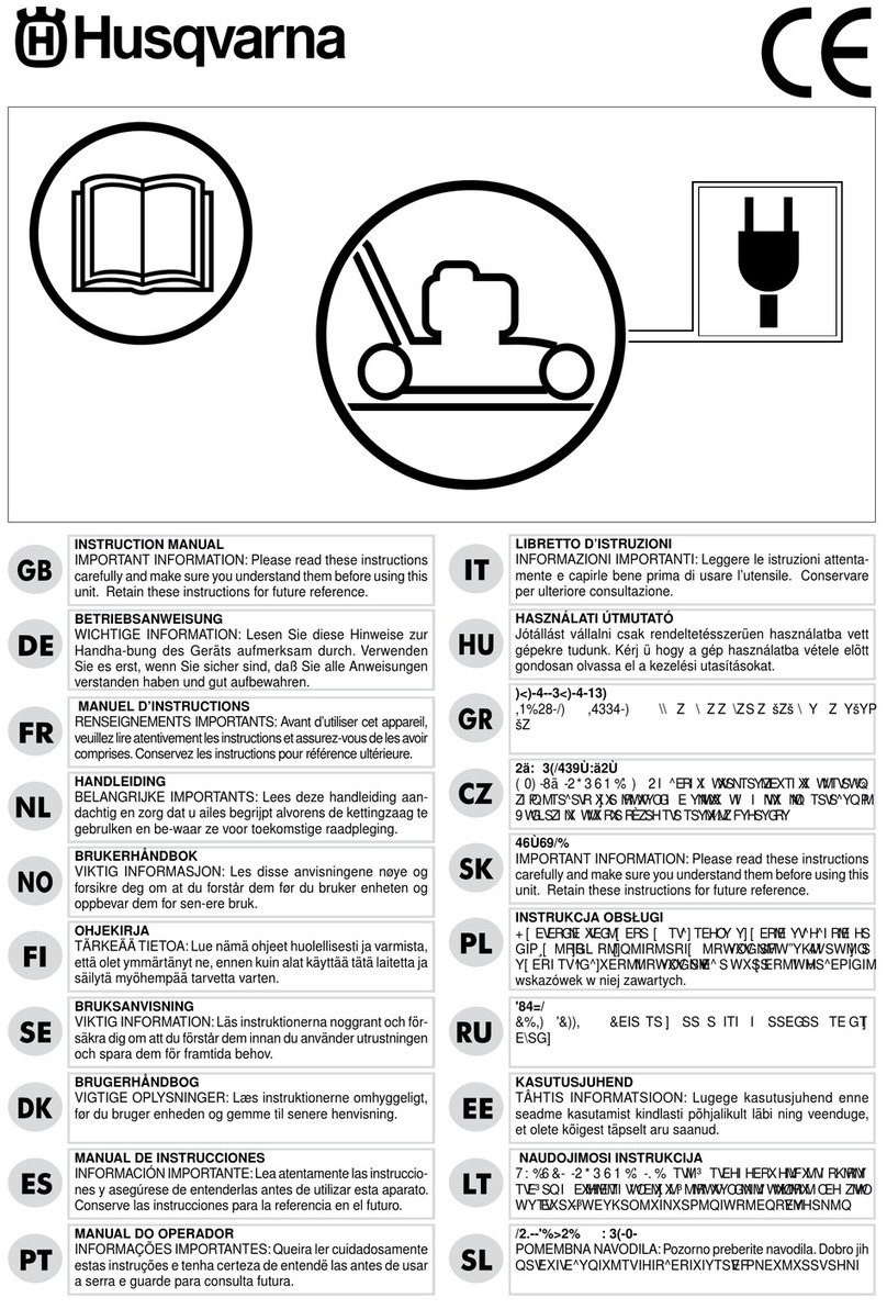 Husqvarna 953876533 instruction manual