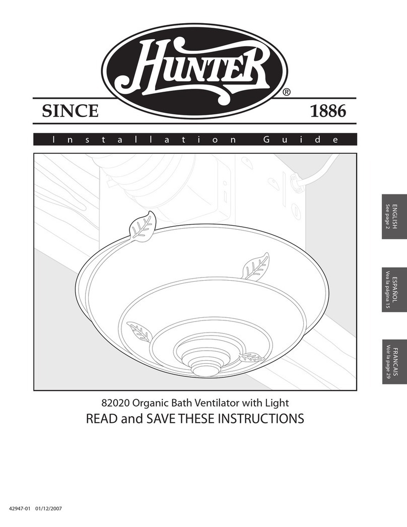 Hunter 42947-01 User manual